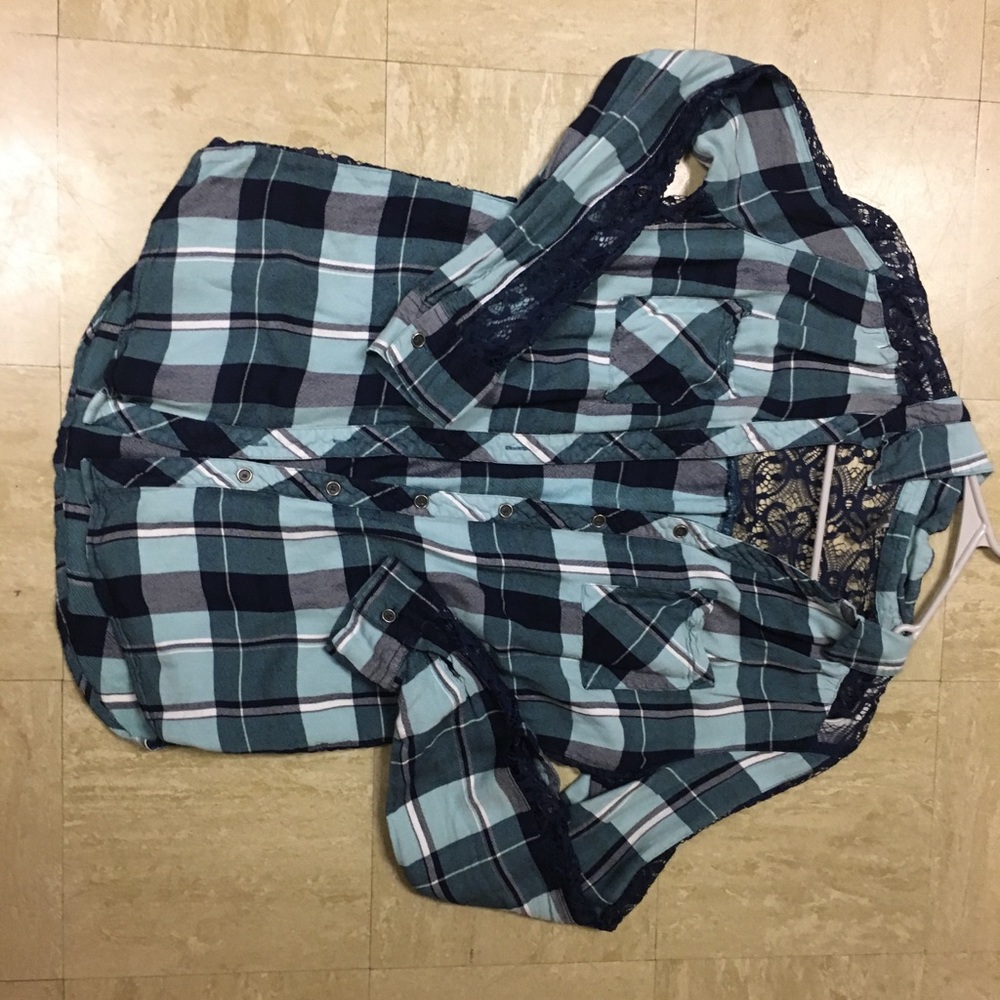 Lace plaid